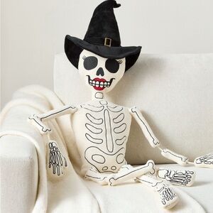 Pottery Barn Ms. Bones shaped pillow